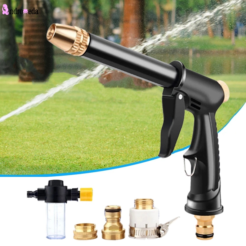 Súng Phun Nước Rửa Xe Hơi Áp Suất Cao Đa Năng Bằng Kim Loại Có Thể Điều Chỉnh