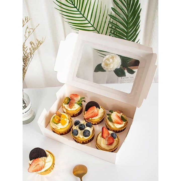 Hộp giấy đựng cupcake 6 bánh