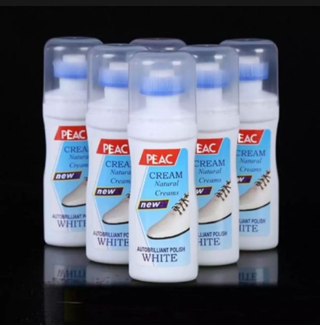 Chai nước tẩy trắng giày Plac tẩy trắng giày túi sách mua ở đây với có đầu cọ thông minh