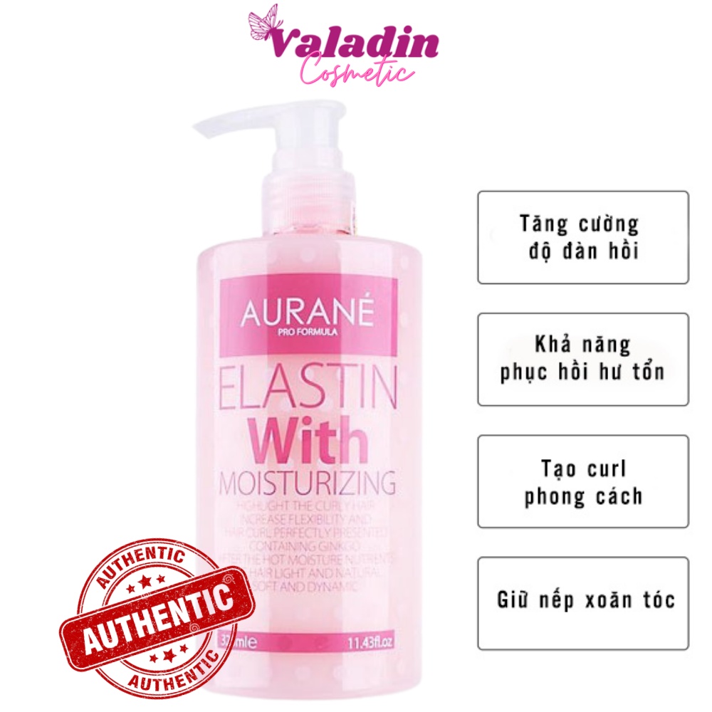 Kem tạo kiểu tóc xoăn Aurane Elastin With Moisturizing 325ml