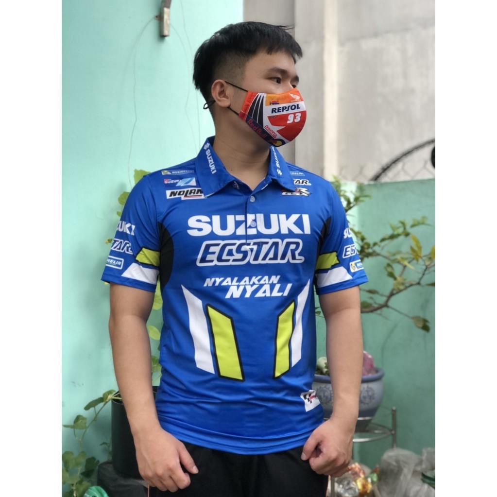 Áo thun tem xe các mẫu Honda Repsol, Yamaha, Suzuki, Ducati ( Size Từ 40kg --> 90kg) - THUN LẠNH ! #