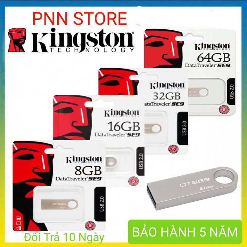 Usb Kingston DTSE9 64gb 32gb 16gb 8gb Nhỏ Gọn, Chống nước