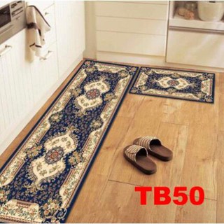 Bộ thảm bếp nỉ nhung lì cao cấp TB50 in 3D cho phòng ăn thanh lịch