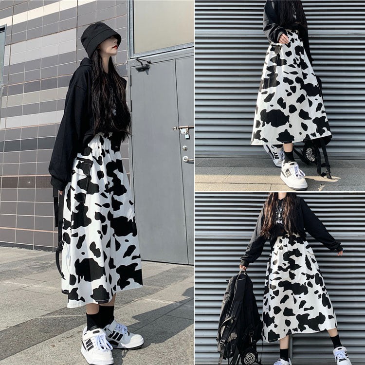 [ Mã FAMAYWA giảm 10K đơn 50K] Chân váy nữ loang bò sữa dáng dài phong cách hàn quốc | BigBuy360 - bigbuy360.vn