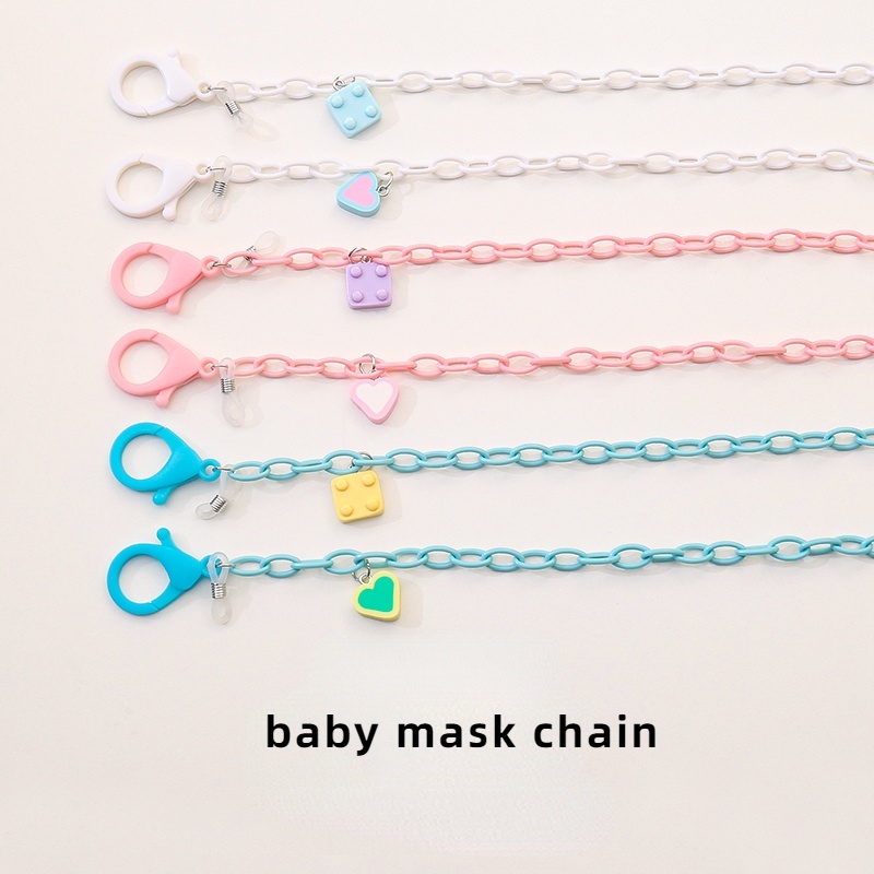 [Hàng Mới Về] Dây Chuyền Mặt Nạ Acrylic Dễ Thương Cho Bé