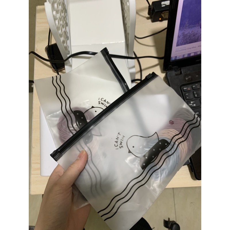 Sét 100 Sợi Chun Cột Tóc Kèm Túi Zip Tiện Lợi
