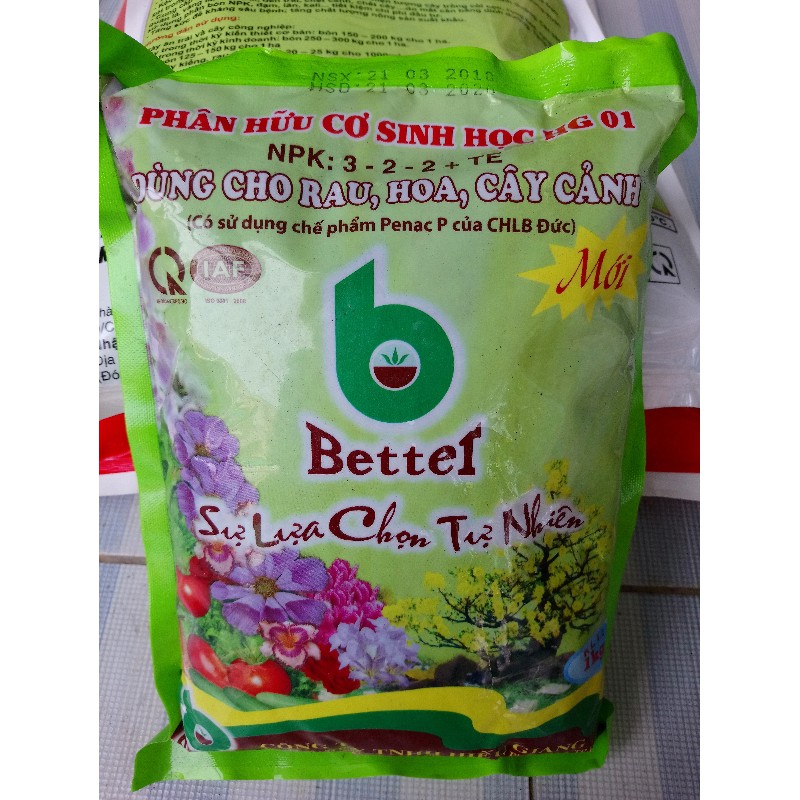 Phân hữu cơ sinh học vi sinh Better 1kg