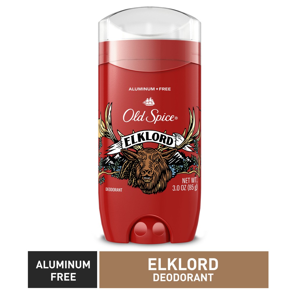 [NEW] Lăn Khử Mùi Old Spice Wild Collection Elklord Aluminum-Free 85Gr (Sáp Xanh)