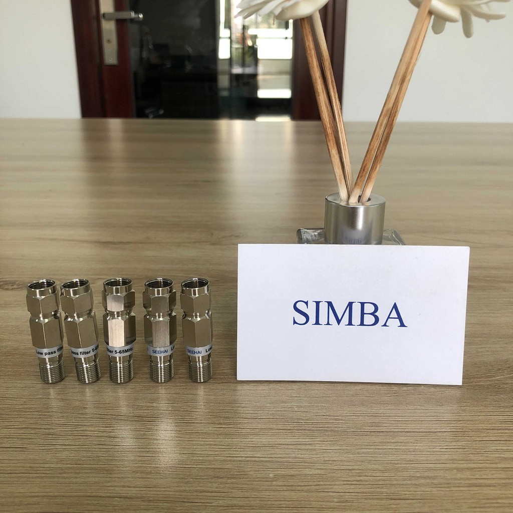 1 Bộ lọc tín hiệu thấp 5-65Mhz, Model: SLPF-6585-F, Low PASS FILTER, Seehai, reject 85-1000Mhz