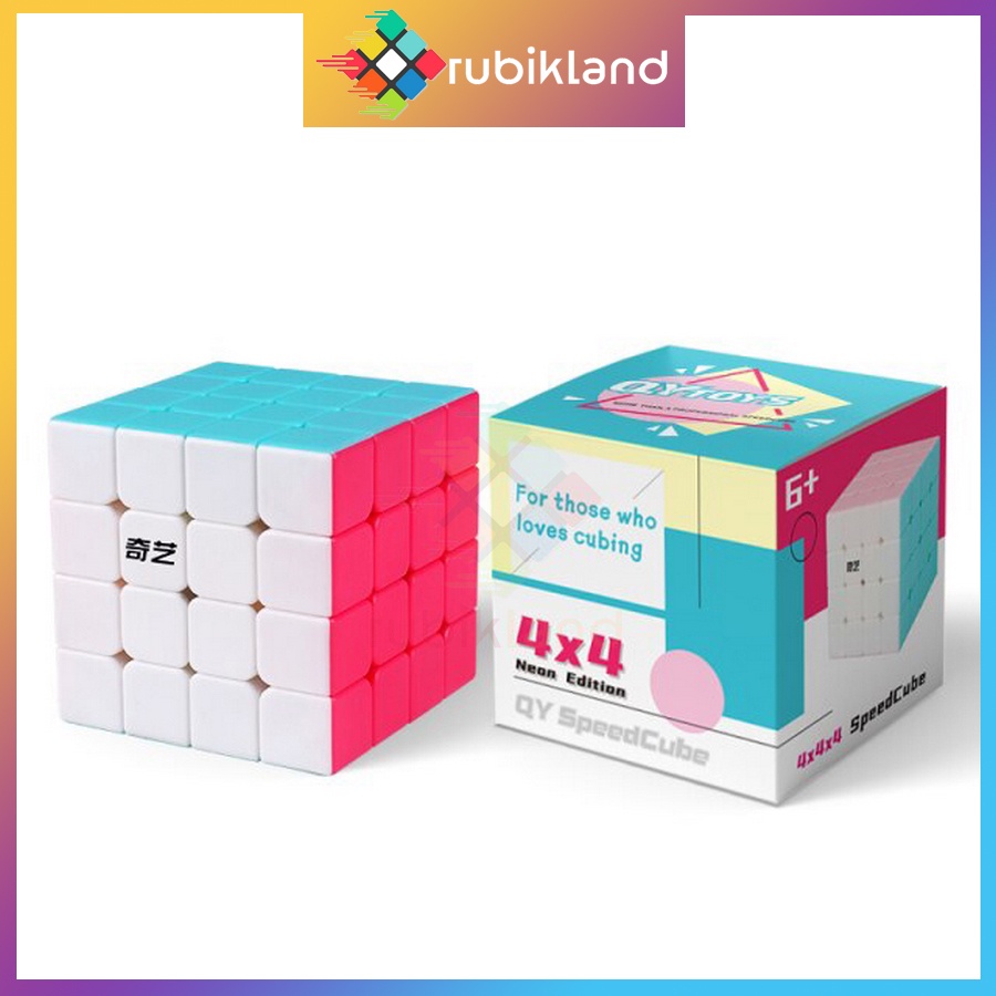 [Bộ Sưu Tập] Rubik QiYi Neon Edition Macaron 2x2 3x3 4x4 Ivy Cube Rubic Biến Thể Stickerless Đồ Chơi Trí Tuệ Trẻ Em