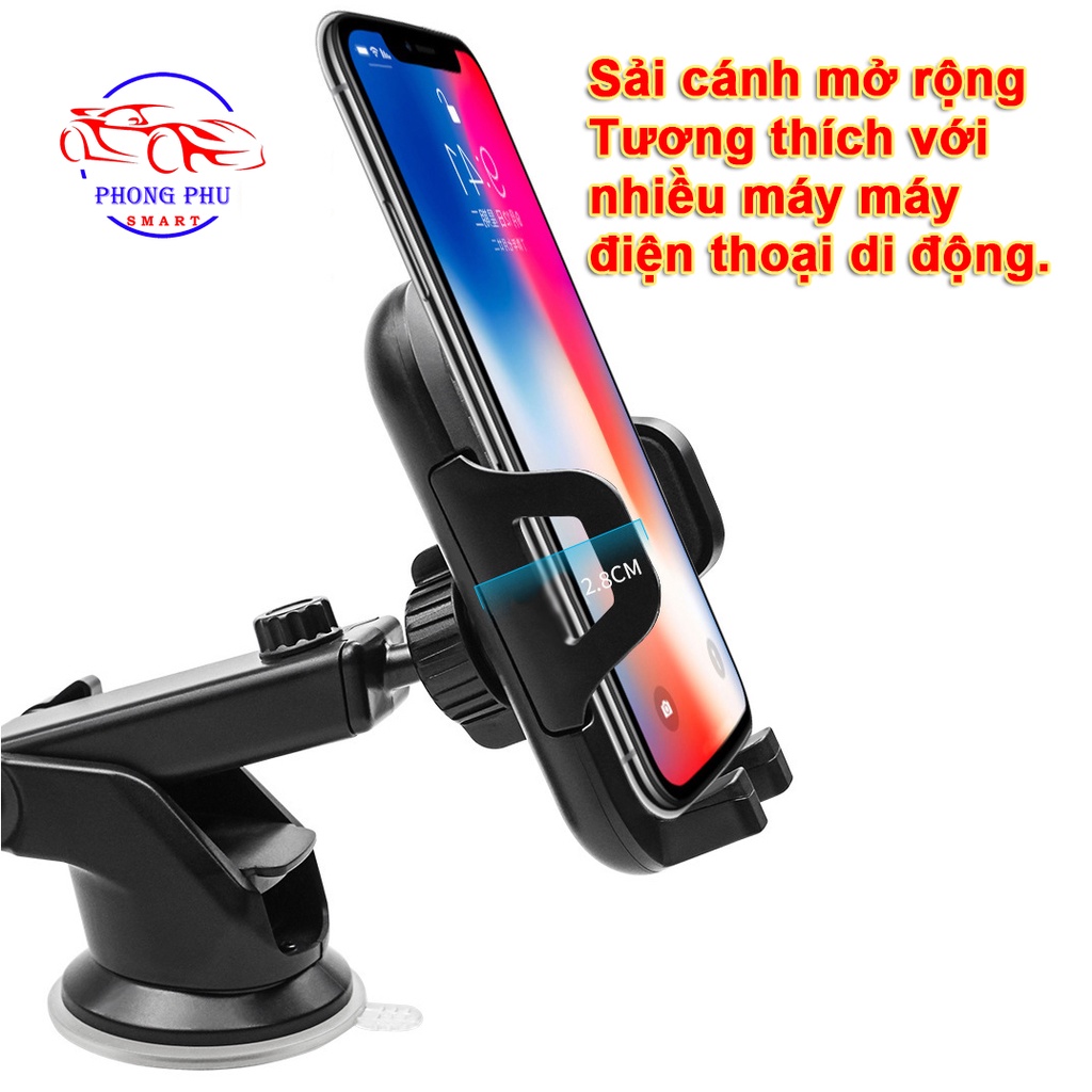 Giá Đỡ Điện Thoại Ô Tô Gắn Trên Taplo, Kính Chắn Gió Giúp Kẹp Giữ Điện Thoại Cực Kì Chắc Chắn Có Thể Xoay 360độ Tiện Lợi | BigBuy360 - bigbuy360.vn