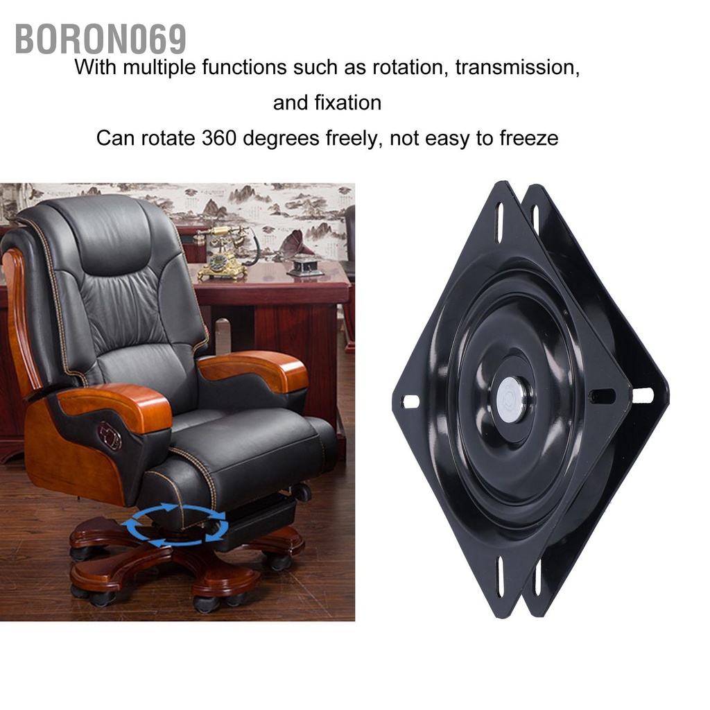 Boron069 Bàn xoay chịu lực Xoay 360 độ Khả năng mạnh Dễ dàng sử dụng Lắp đặt đế đĩa phân cho quầy bar Văn phòng tại nhà