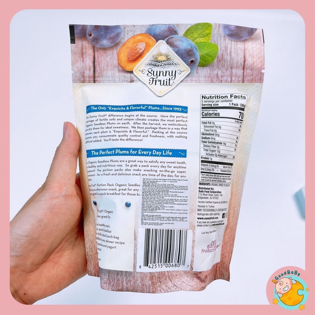 Mận Nho Cherry hữu cơ cho bé bổ dưỡng ,mát lành Sunny Fruit Goodbabyvn