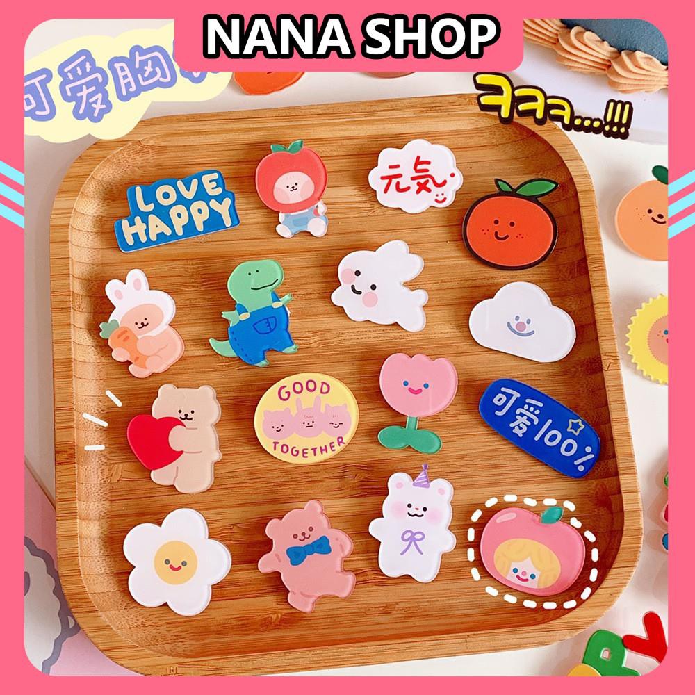 Set 3 Huy Hiệu Cài Áo [NHIỀU MẪU LỰA CHỌN] Pin Cài Áo, Ba Lô xinh xắn