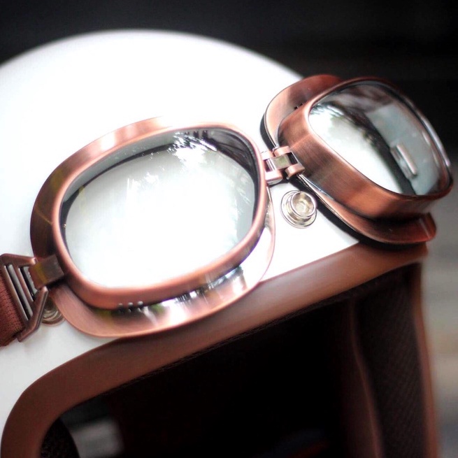 Kính phi công GG400 phụ kiện gắn mũ bảo hiểm dành cho người đi xe máy Arrow Shop