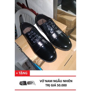 Giày da mũi bóng NTV, fullbox, đủ size