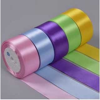 Ruy băng satin, ruy băng gói quà, làm nơ, phụ kiện handmade bản 5cm