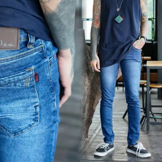 Giá Rẻ Nhất - RESTOCK! Bán Chạy Nhất! Credomenstore Quần Jean Skinny Dài Màu Trắng / Trắng