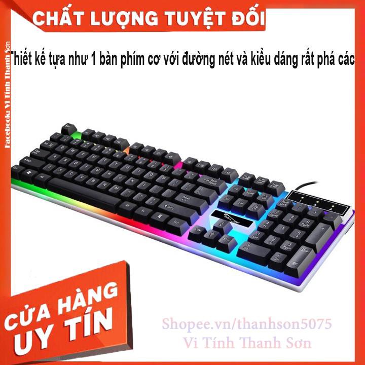 BỘ BÀN PHÍM GAME G21 VÀ CHUỘT R8 1602 LED 7 MÀU + TẶNG LÓT CHUỘT TYLOOS - Vi Tính Thanh Sơn