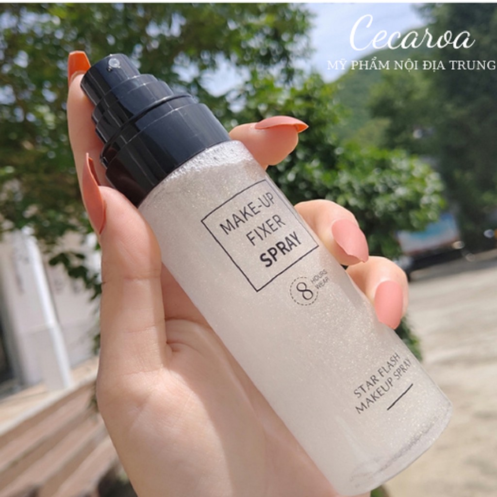 Xịt Nhũ Khóa Nền Makeup Dưỡng Ẩm Bắt Sáng Cecaroa | BigBuy360 - bigbuy360.vn