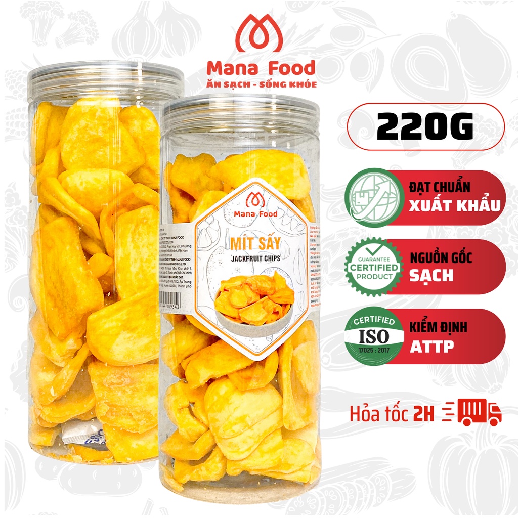 Mít Thái Sấy Giòn Mana Food 150G - 200G