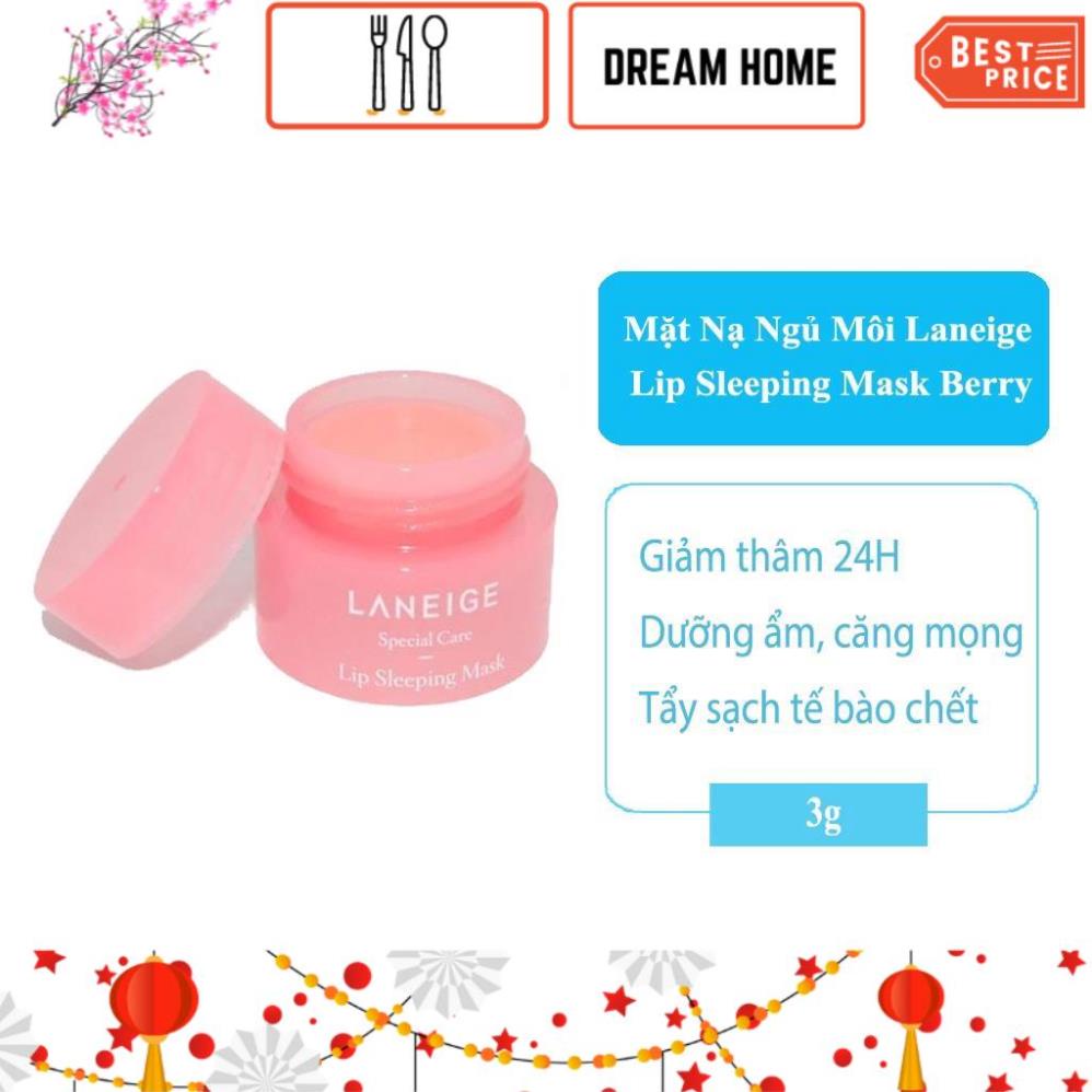 Mặt Nạ Ngủ Môi Laneige Lip Sleeping Mask, Chăm Sóc Làn Môi Căng Mọng,Tươi Tắn Rạng Ngời - Hàng Chính Hãng