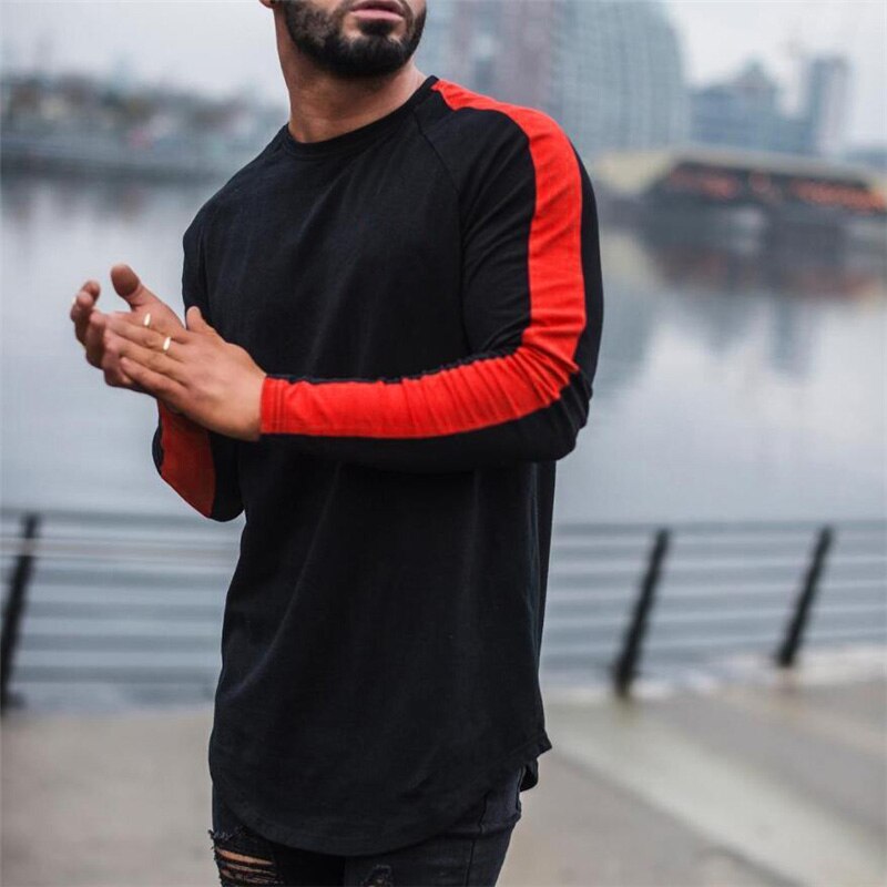 NEW áo nam Dài Tay Cổ Tròn Thời Trang