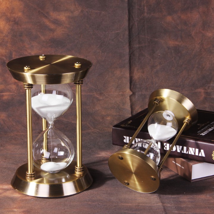 Đồng hồ cát để bàn 17cm, Decor đặt bàn cao cấp, quà tặng sinh nhật ý nghĩa