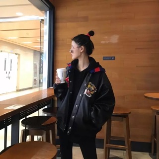 [ORDER] Áo khoác bomber da thêu TIGER