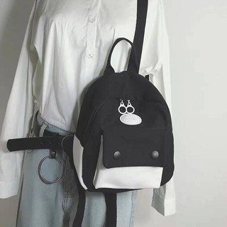 Ba Lô Mini Vải Canvas Kiểu Hàn Quốc Thiết Kế Xinh Xắn Cho Các Cặp Đôi