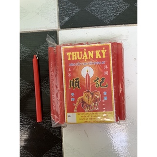 Nến cây. đèn cầy cây dài 13cm màu đỏ