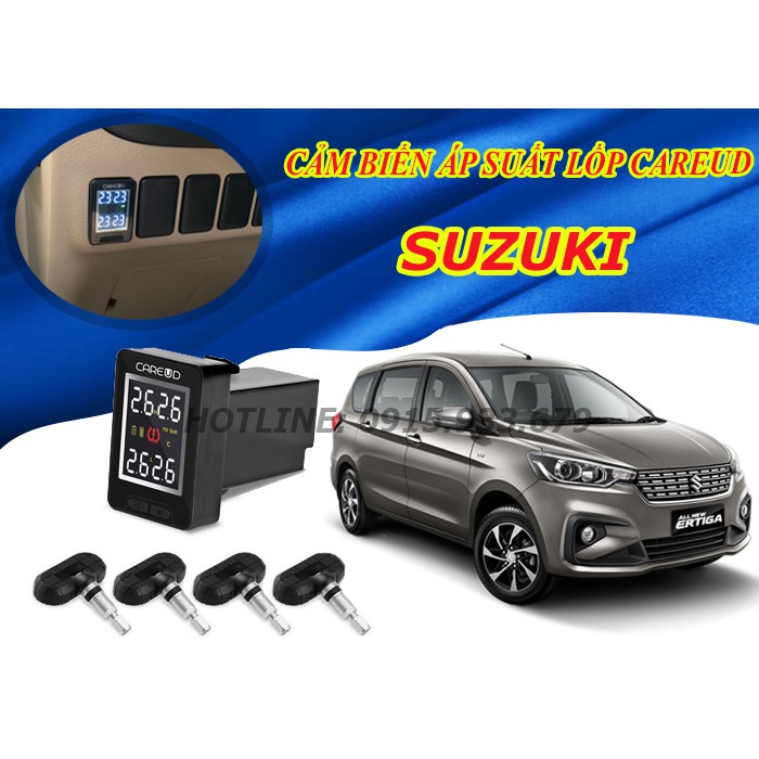 😍SUZUKI😍Thiết bị thông báo áp suất lốp,Cảm biến áp suất lốp xe SUZUKI CAREUD U912-Bảo hành 12 tháng