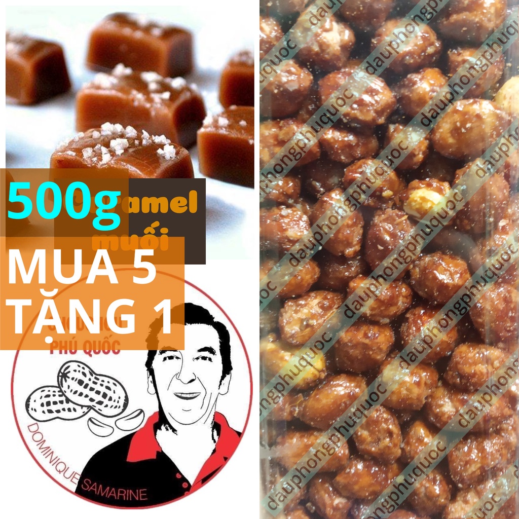 Đậu phộng vị caramel muối CHOUCHOU PHÚ QUỐC ÔNG TÂY - hũ 500g