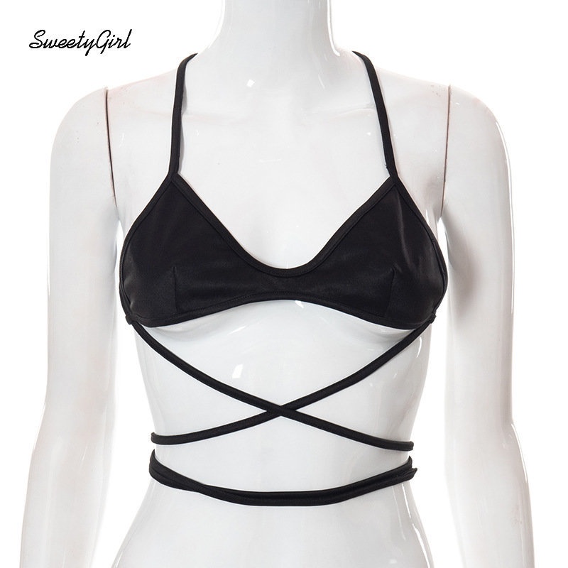 Áo Tank Top Cổ Chữ U Màu Đen Trơn Thời Trang 2022 Quyến Rũ Cho Nữ