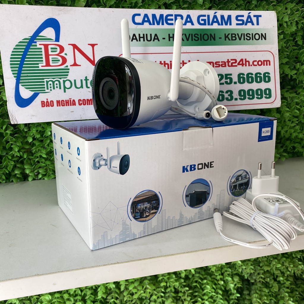 Camera KBVISION IP Camera Wifi KBONE KN B21 2.0Megapixels Ngoài Trời Kbone. | BigBuy360 - bigbuy360.vn