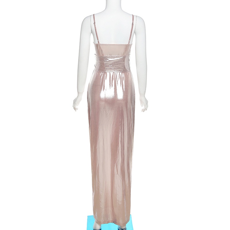 DUNEA Đầm hai dây thiết kế xẻ tà thời trang quyến rũ dành cho nữ