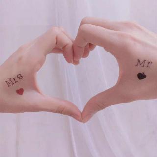 Miếng xăm dán trang trí tạm thời cho cặp đôi