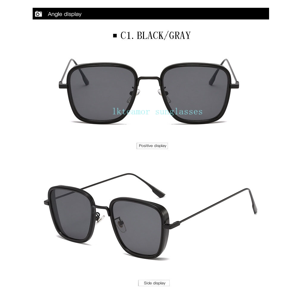 Metal Sunglasses Men Women 2019 Brand Designer Eyeglasses Square Sun Glasses Fashion Driving Sun glasses