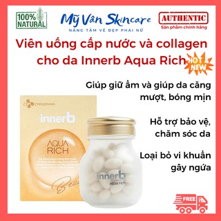 Viên uống cấp nước và collagen cho da Innerb Aqua Rich - MY VANS BEAUTY