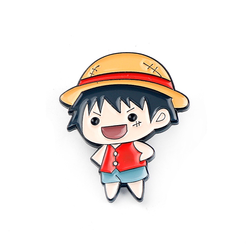 Huy Hiệu Cài Áo Hình Nhân Vật Luffy Ace Hancock Trong Phim Hoạt Hình One Piece YB2