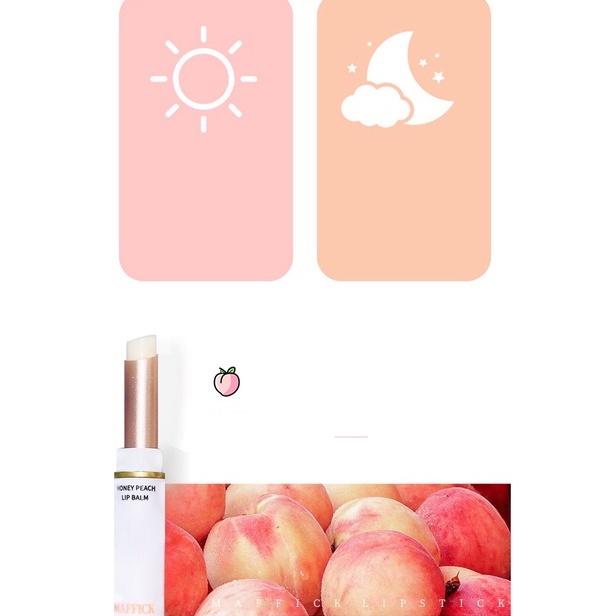 Son dưỡng môi vị đào Maffick Honey Peach Lip Balm Sena Beauty