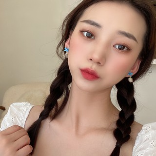 Bông tai Hàn Quốc đá đính nơ xinh xắn Bling Bling