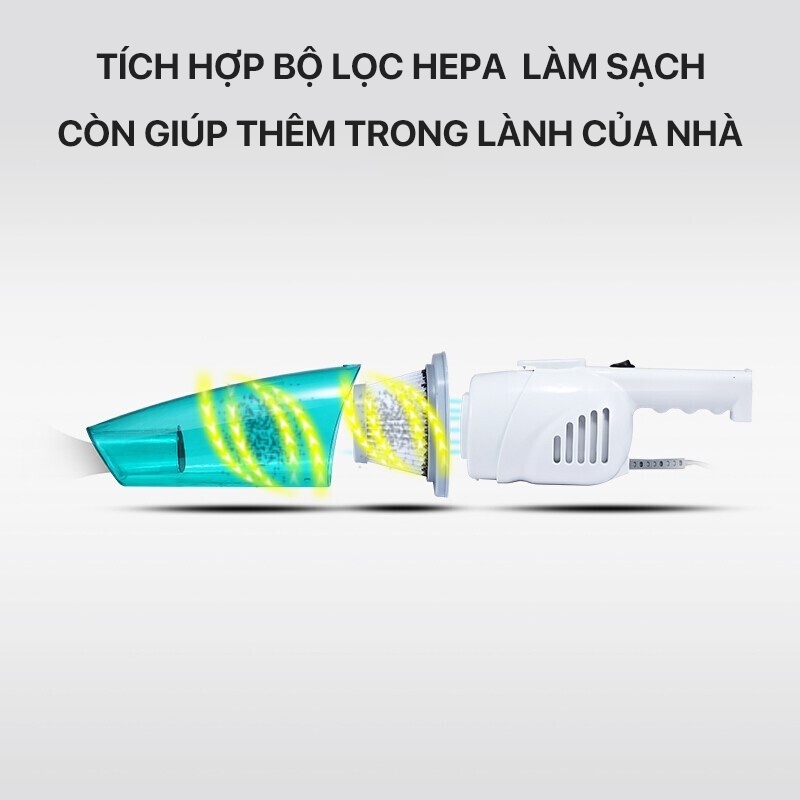 Máy hút bụi cầm tay Deerma DX118C- Chính Hãng bảo hành 12 tháng