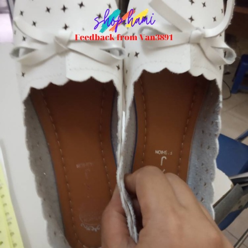 Giày Búp Bê Nữ Đế Bằng Mũi Tròn Cực Thoáng Mát Chống Trơn Trượt  2 Màu : Trắng, Nâu Đủ Size 35-40 SHOP HAMI G02