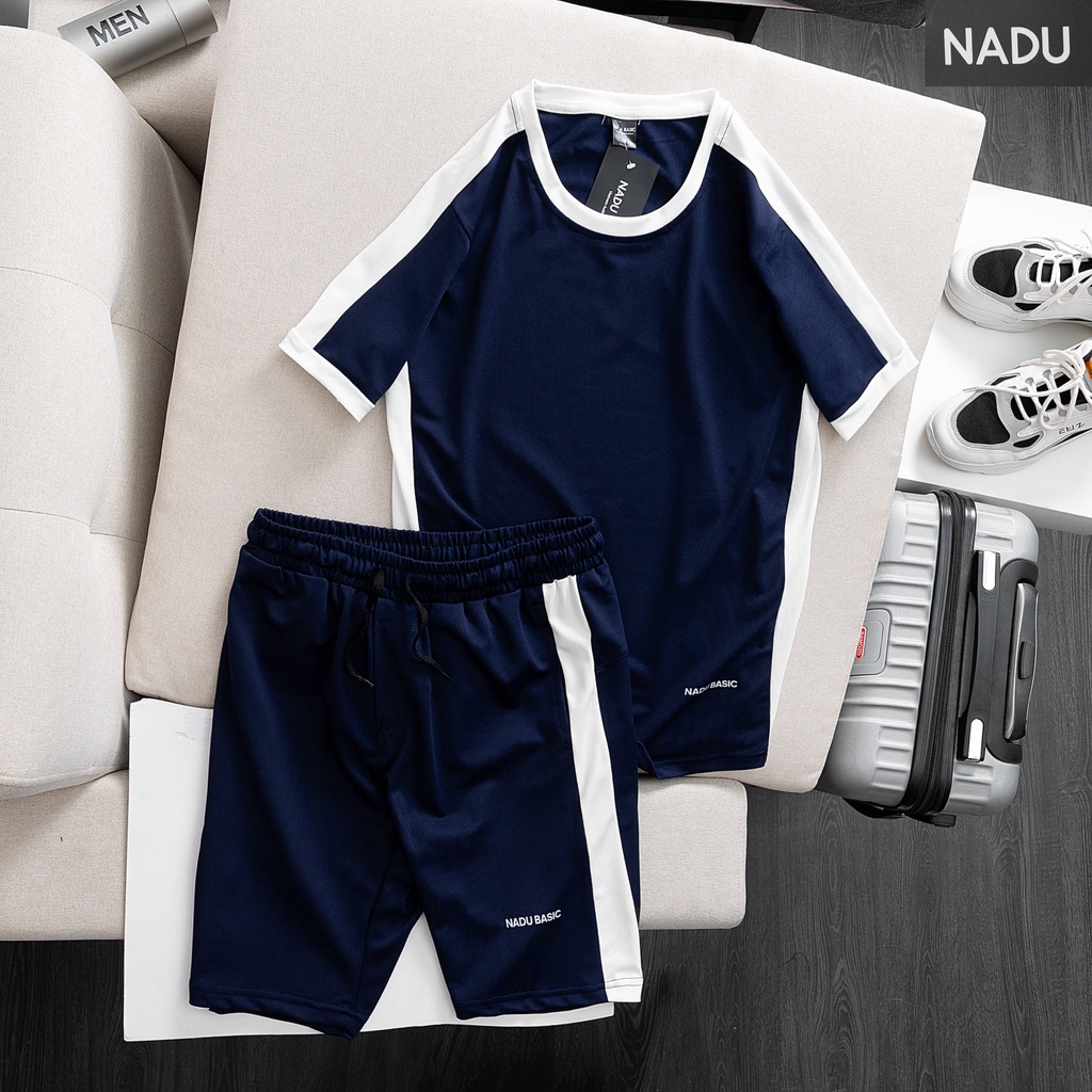 Bộ Thể Thao Nam NADU BASIC Đồ Bộ Quần Áo Thể Thao Nam Mặc Nhà Chất Liệu Vải Cá Sấu Cao Cấp