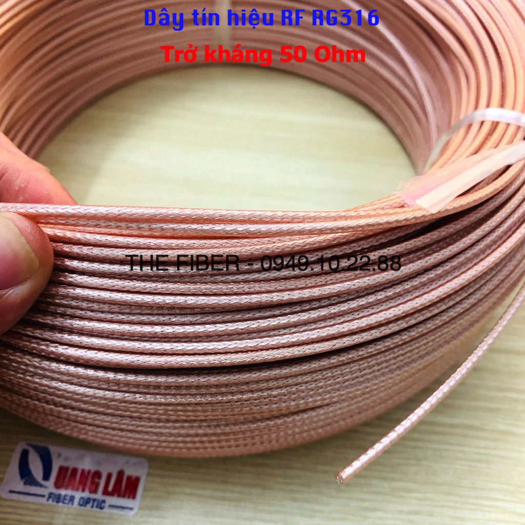 Dây tín hiệu RF RG316 Cable trở kháng 50Ohm