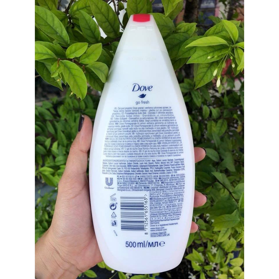 Sữa tắm DOVE Nhập khẩu Hà Lan 500ml/chai