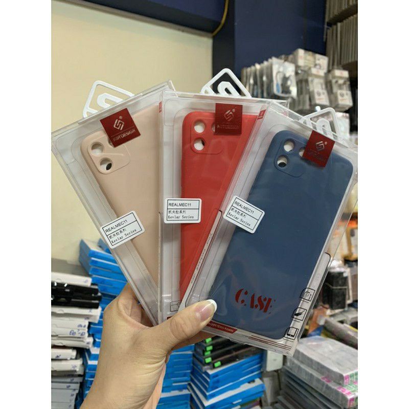 Ốp lưng dẻo màu Oppo Redmi C11, Realme C12, Realme C15 Hiệu KT Desing lót nỉ chống bám bẩn