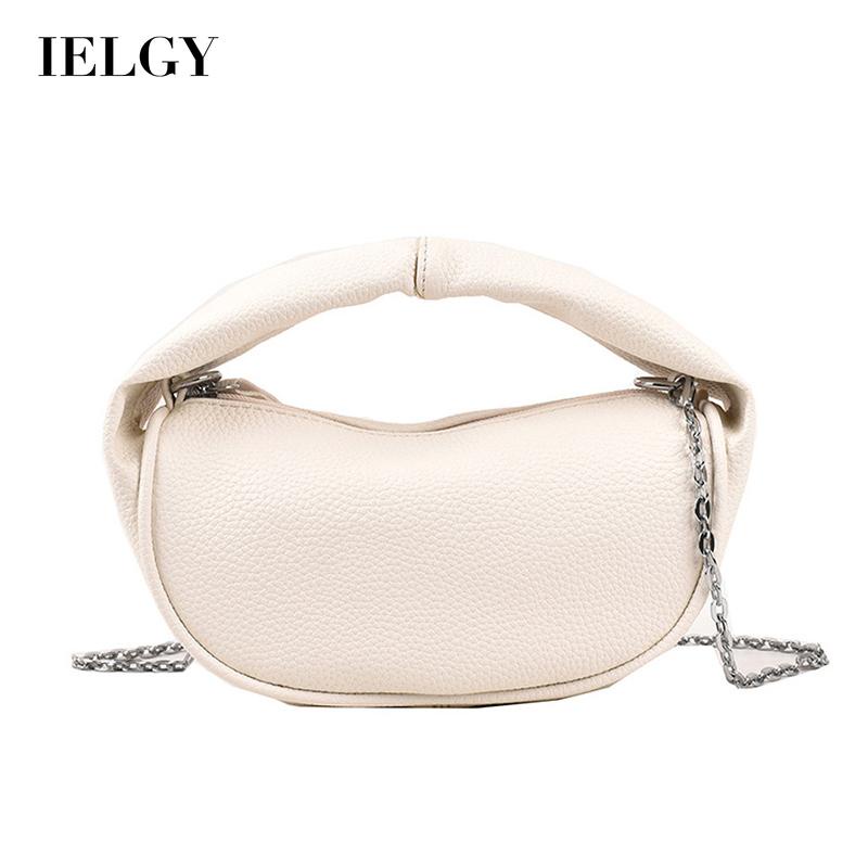 Túi Đeo Chéo Da Mềm Phối Dây Xích Thời Trang Cho Nữ