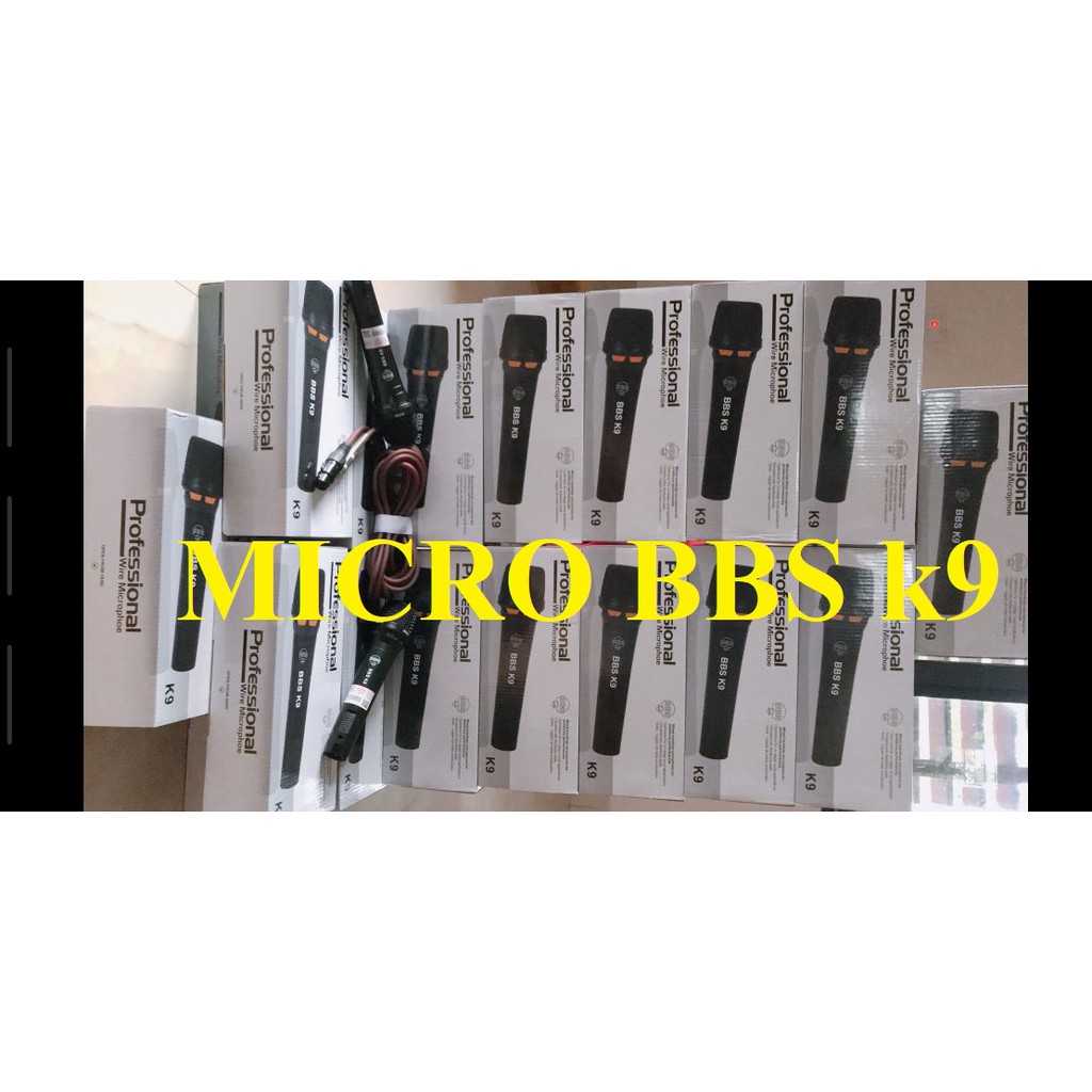 Micro karaoke BBS K9 -Hàng loại tốt, Mic cao cấp cực bền